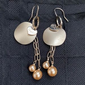 Fashion Earrings with Pearl Bead